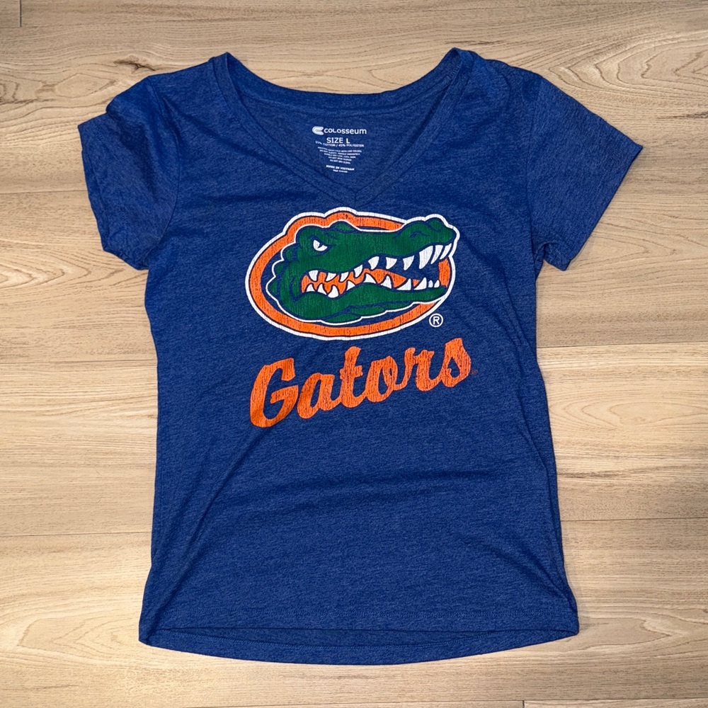 Colosseum Blue Florida Gators V-Neck